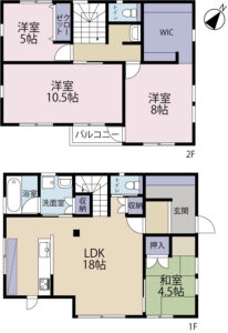 富士市森島戸建て　間取り
