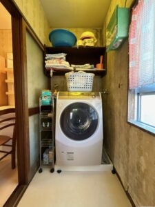 【リフォーム前/洗面室】洗濯機置場