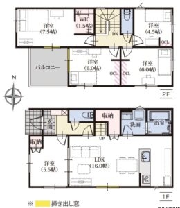 1号棟　間取り図