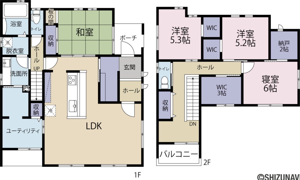与惣次　間取り図の中古住宅4SLDK