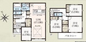 【2026年7月完成予定】浜松市浜名区平口　残2棟　4LDKの物件画像