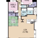 ウィスティリア三園1003号室　間取図