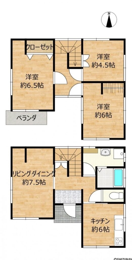 今泉間取り図の中古住宅4DK