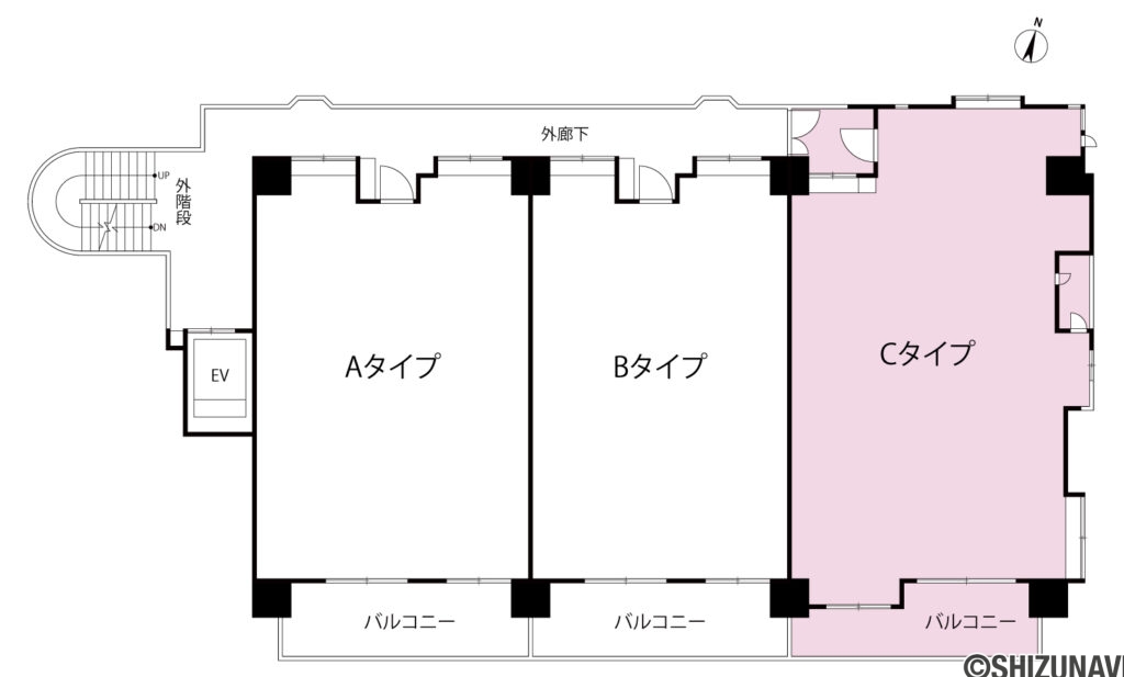 ウィスティリア三園　10階平面図