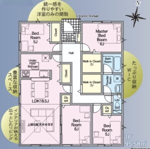 【2026年10月完成予定】浜松市中央区村櫛町　2棟　4LDK　平屋の物件画像