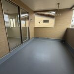 広いバルコニー！バルコニーに電源があるのはいいですね夏はバルコニーでバーベキューも楽しめそうです！
