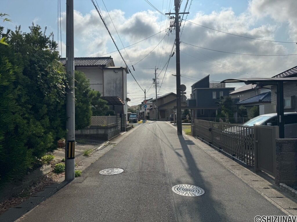 前面道路　別角度