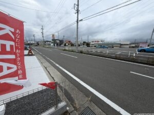 広い前面道路　