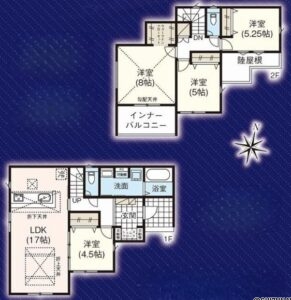 【2026年9月完成予定】袋井市浅羽　2棟　4LDK/3LDKの物件画像
