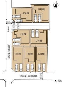 静岡市葵区田町7期E/F/G棟　新築一戸建て　4LDKの物件画像