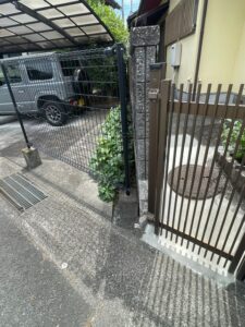 北側隣地境