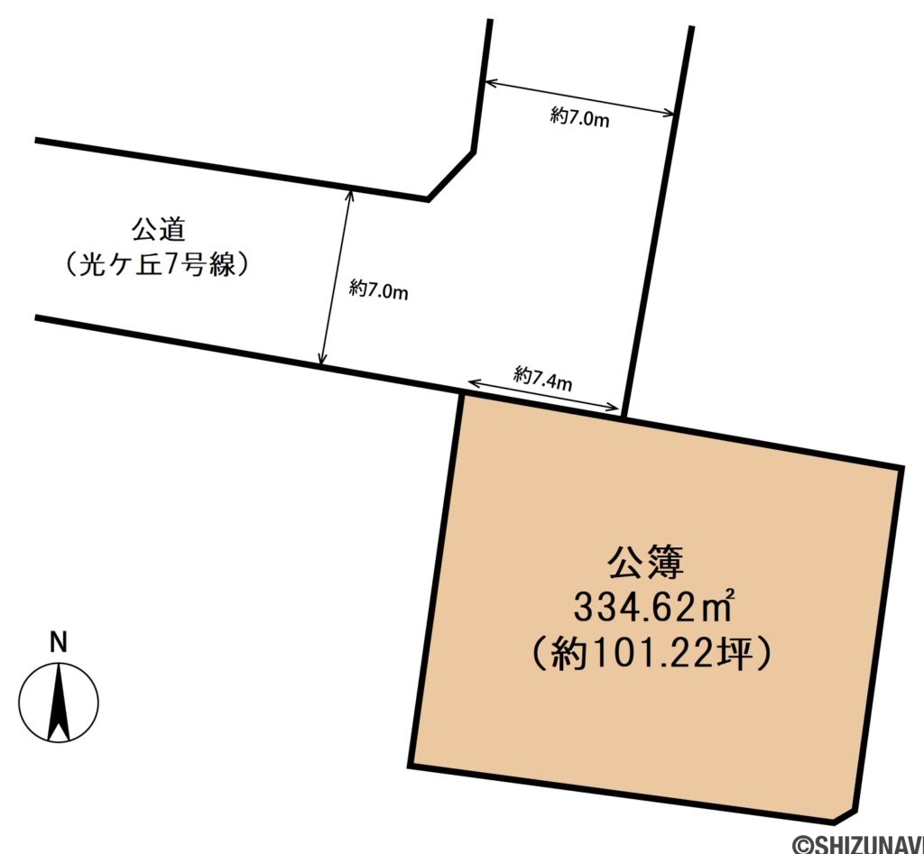 三島市光ケ丘 売り土地