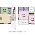 ゆったりとしたLDK19帖は日当たりの良い寛ぎ空間。