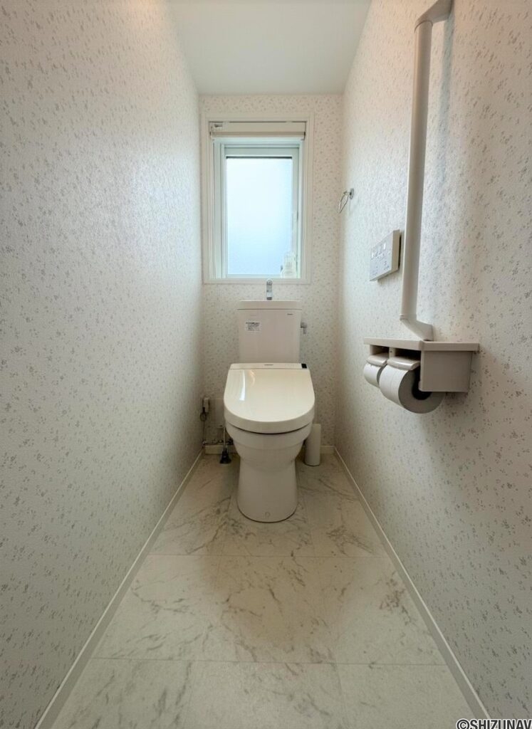 1階トイレは温水洗浄便座付きです♪