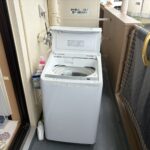 洗濯機置き場　ベランダ