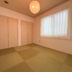 2階和室は琉球畳を使用しており、機能性、デザイン性に富んでおります♪