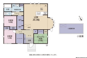 小山町用沢間取図