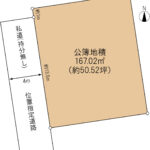 富士宮市万野原新田　売り土地　土地形状図