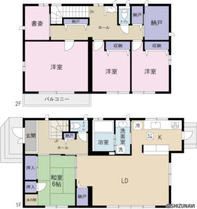 【仲介手数料不要・セキスイハイム施工】掛川市大坪台中古戸建　4LDK+Sの物件画像