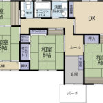 浜松市中央区下江町　中古住宅　バリアフリー平屋　4DK　敷地広々150坪超　線引き前宅地　即案内可能の画像
