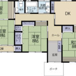 浜松市中央区下江町　中古住宅　バリアフリー平屋　4DK　敷地広々150坪超　線引き前宅地　即案内可能の画像
