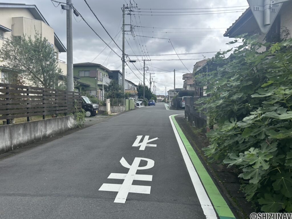 物件東方向 道路の写真です。