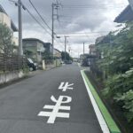物件東方向 道路の写真です。