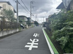 物件東方向 道路の写真です。