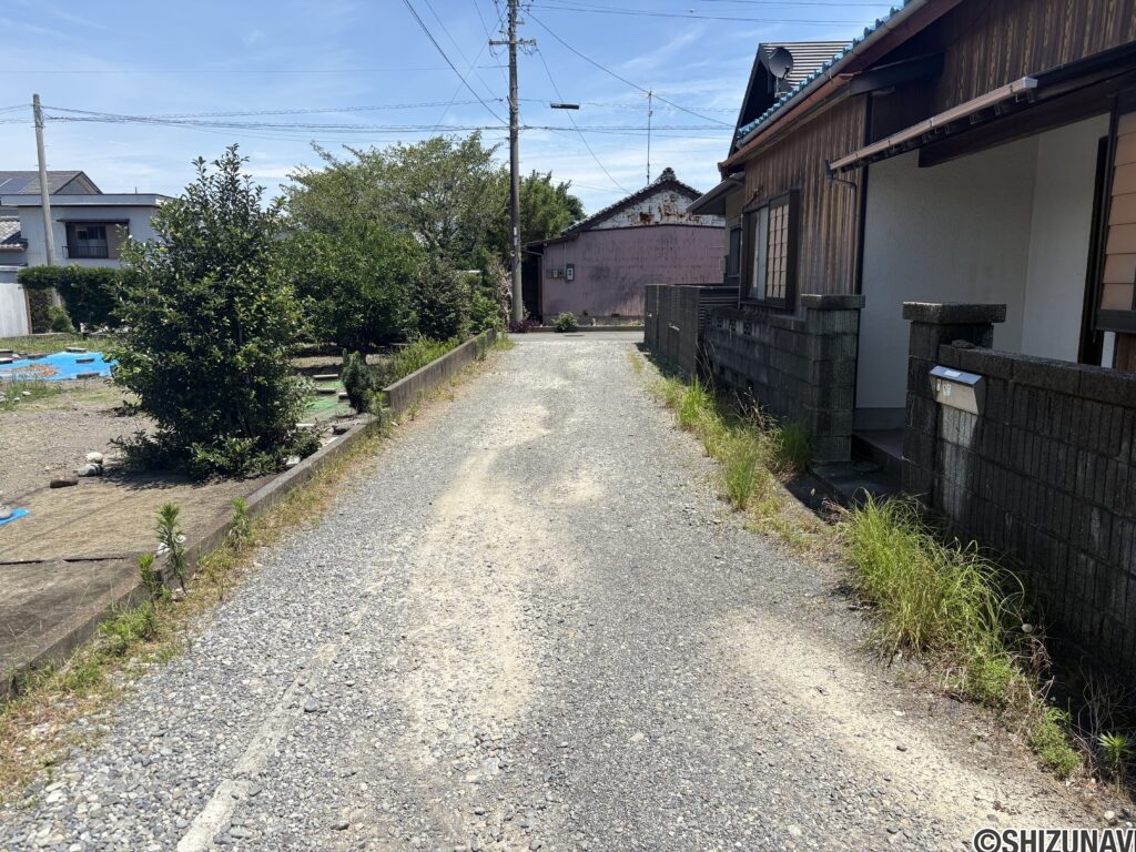 北側敷地延長部分です。