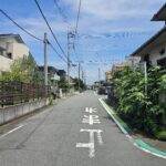 物件東方向 道路の写真です。