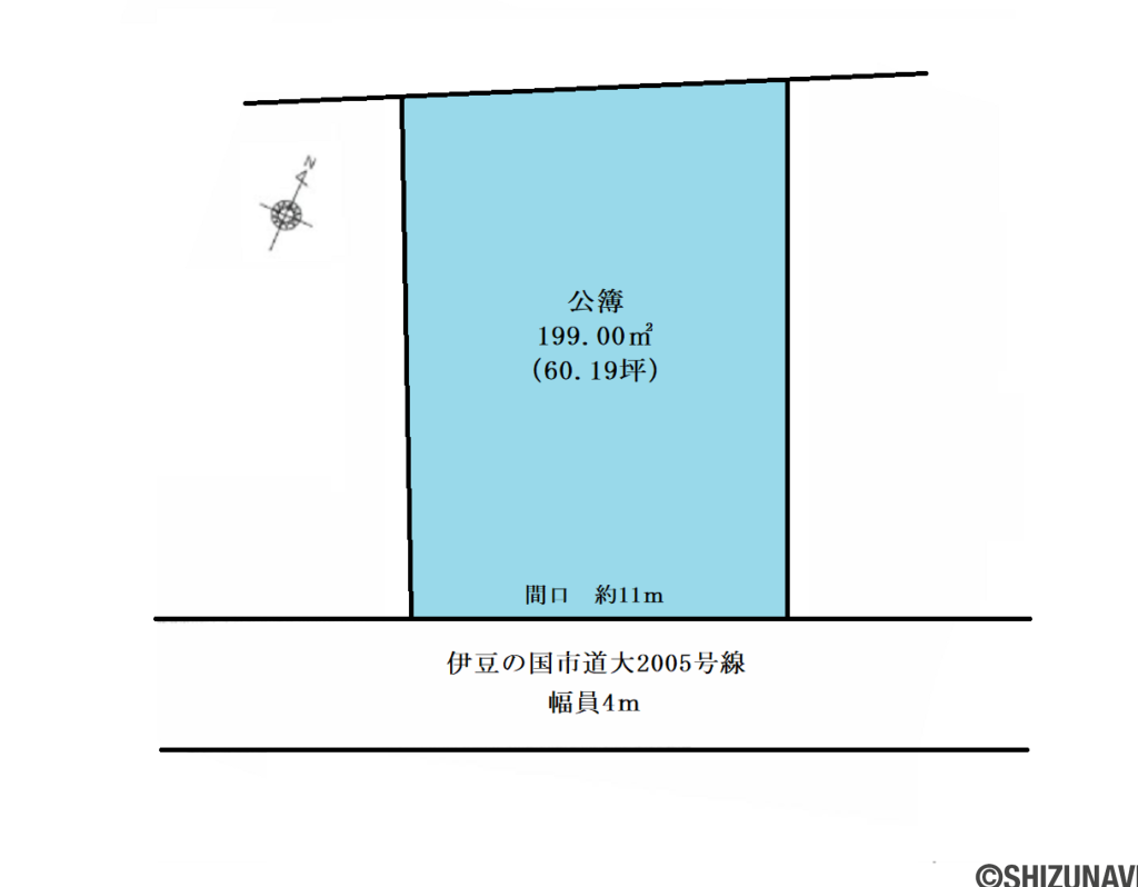 伊豆の国市　土地　形状図