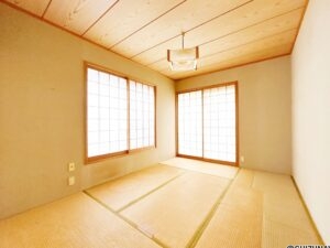 【リフォーム前/1階北東側和室→洋室6帖】1階北東側の和室は洋室へとリフォームいたします。現代のライフスタイルに合わせた住空間へ生まれ変わります。