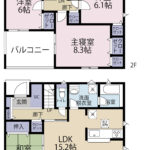 富士宮市淀平町第２　Ⅱ期　全４棟　6号棟　4LDK　駐車場４台の画像