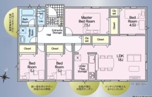 【2026年11月完成予定】磐田市福田中島　4LDK　平屋の物件画像