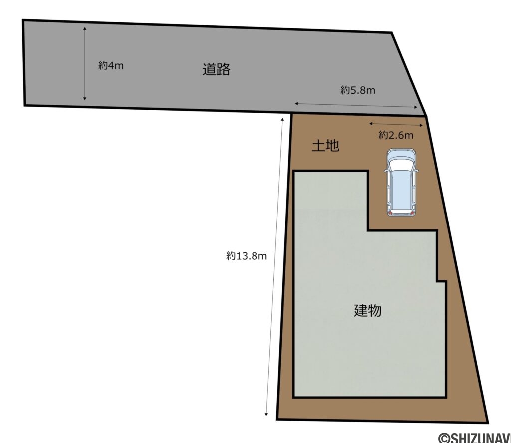 葵区川合　区画図