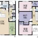 沼津市高尾台第６　全４棟　２号棟　駐車場2～3台可　２SLDK＋畳コーナーの画像