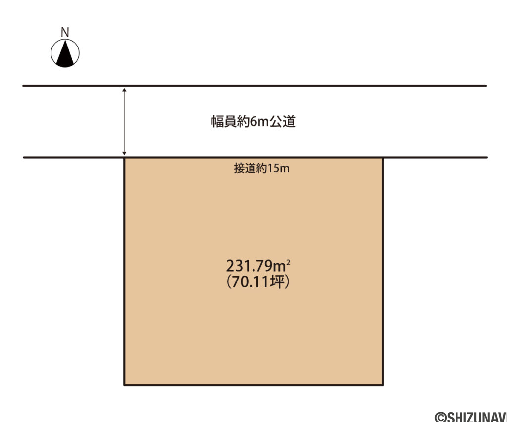 菊川市本所　土地　解体更地渡し、確定測量渡しの画像