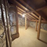 屋根裏部屋です。改築した部分となっております。