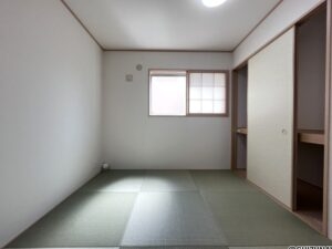 4.5帖の和室は琉球畳になります。