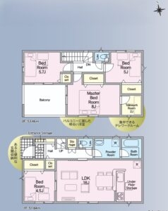 2号棟　間取り図