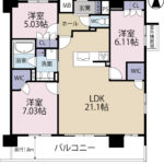 長泉町本宿　エンブルリバーガーデン長泉903号　間取り図面