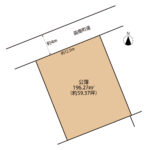 函南町間宮　売り土地　土地形状図