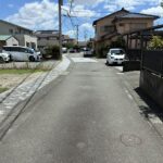 沼津市原売り土地　2区画分譲地　前面道路