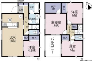沼津市大塚第17　全１棟　1号棟　4SLDKの画像