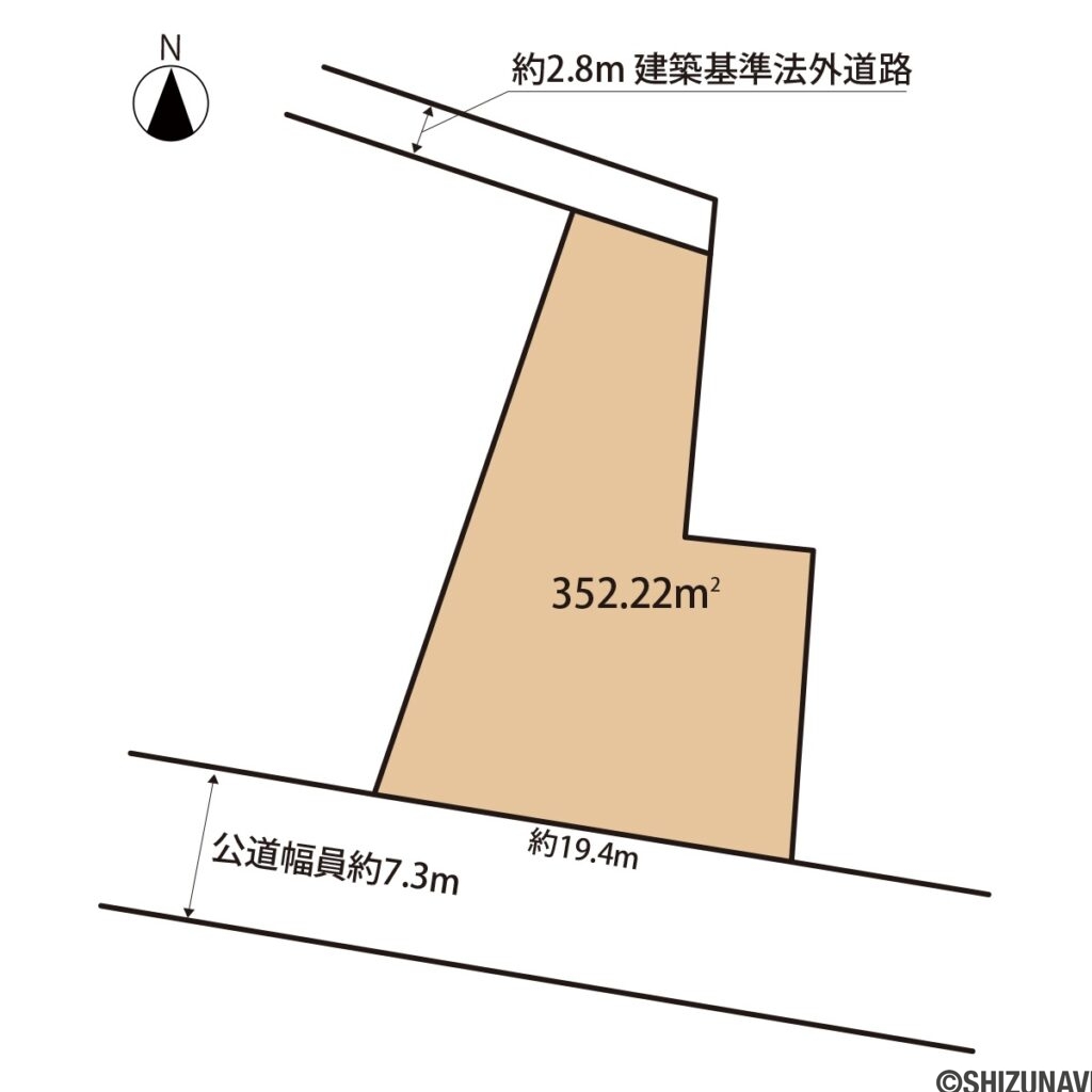 米津町　土地　線引き前宅地　100坪超の画像