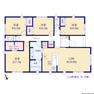 【新築平屋建４LDK】リーブルガーデン小山町菅沼１号棟の物件画像
