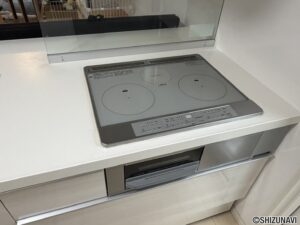 3口のIHコンログリルも電気です。