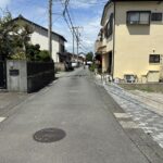 沼津市原売り土地　2区画分譲地　前面道路