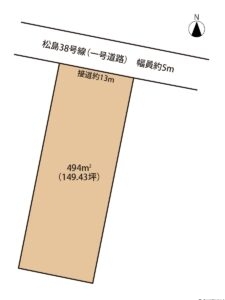 松島町　土地（調整区域　農地）の物件画像