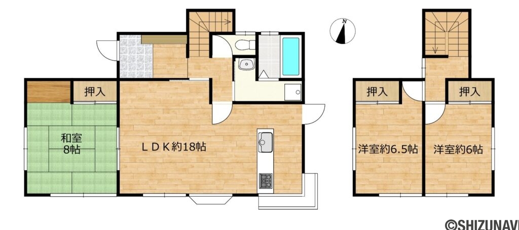 【間取り図】毎日使う浴室を拡張し、使い心地の良い広さになる予定です。